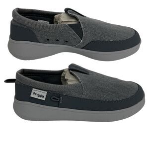 Columbia Unisex-Child Boatside PFG Slip On Canvas Shoes Youth Size 4 Grey